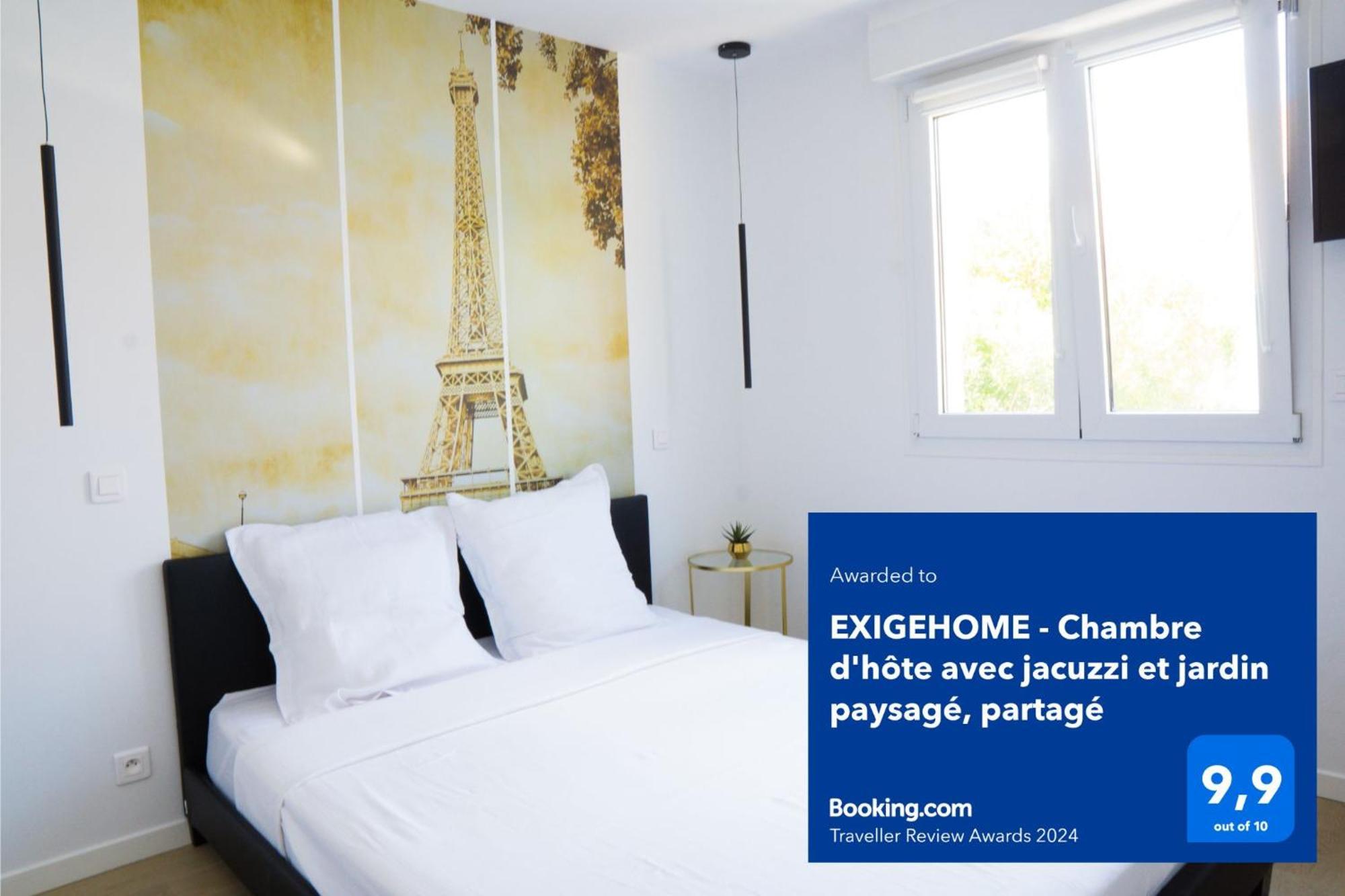 Exigehome - Chambre D'Hote Avec Jacuzzi Et Jardin Paysage, Partage Orgeval  Exterior foto